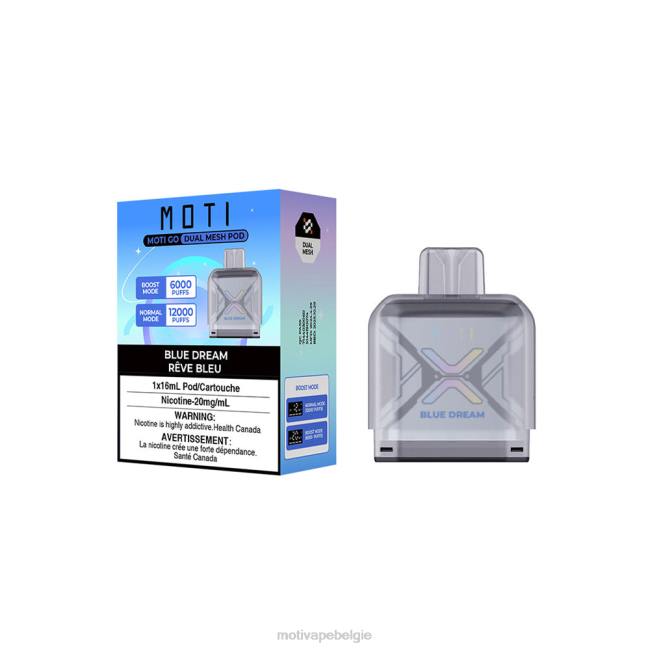 MOTI Go Pro wegwerpbare capsule blauwe droom MOTI vape pods - DF4X93