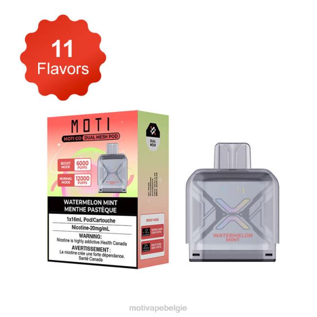 MOTI Go Pro wegwerpbare capsule watermeloen munt MOTI vape amazon - DF4X89