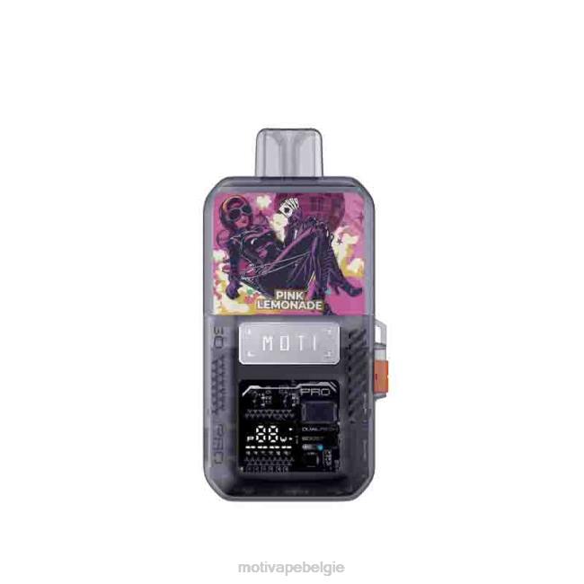 MOTI Go Pro wegwerppod+apparaat roze citroen MOTI vape kit België - DF4X76