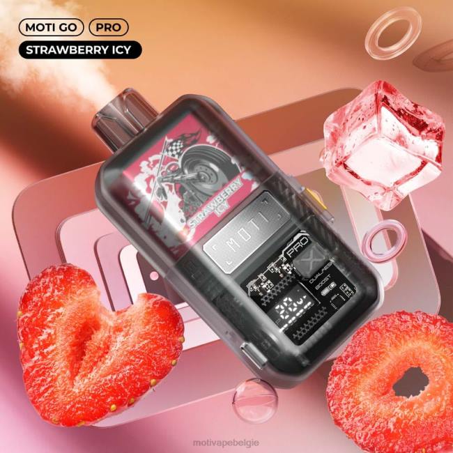 MOTI Go Pro wegwerpdamp (5%, 12.000 trekjes) aardbei ijskoud MOTI vape price - DF4X22