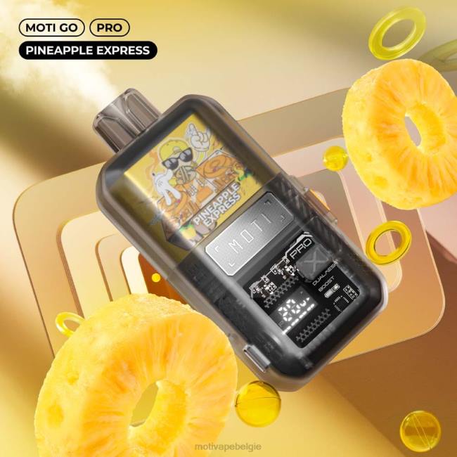 MOTI Go Pro wegwerpdamp (5%, 12.000 trekjes) ananas express MOTI vape België - DF4X17