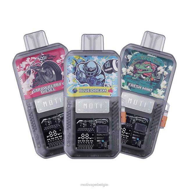 MOTI Go Pro wegwerpdamp (5%, 12.000 trekjes) ananas express MOTI vape België - DF4X17