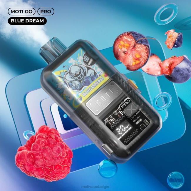 MOTI Go Pro wegwerpdamp (5%, 12.000 trekjes) blauwe droom MOTI vape pods - DF4X13
