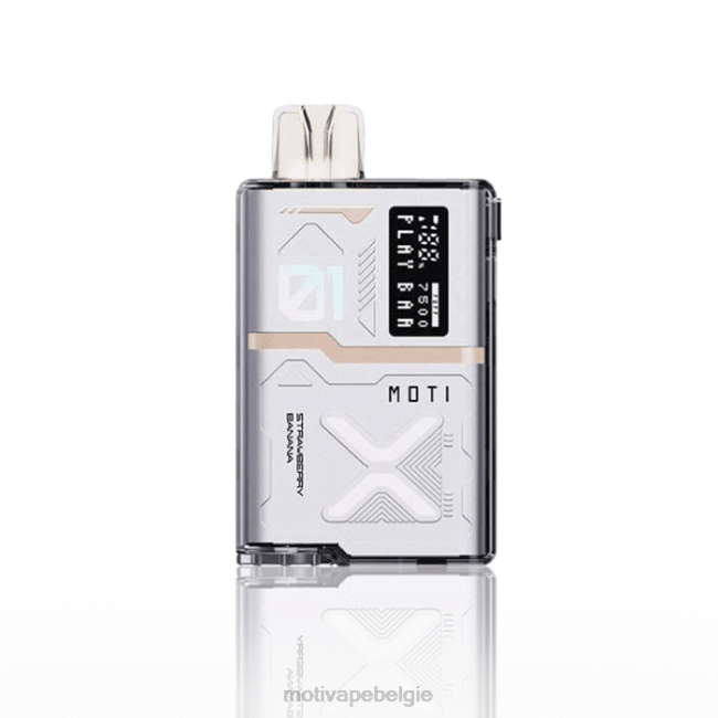 MOTI Play Bar 7500 wegwerpvape (5%, 7500 trekjes) aardbei banaan MOTI vape near me - DF4X55