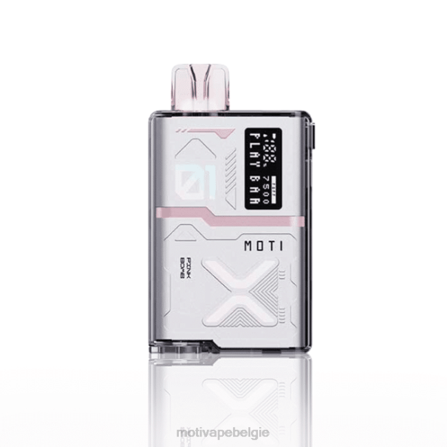 MOTI Play Bar 7500 wegwerpvape (5%, 7500 trekjes) roze bom MOTI vape Brussel - DF4X58