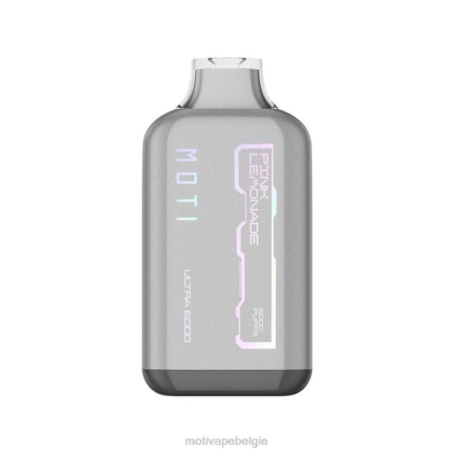 MOTI Ultra wegwerpvape (5%, 6000 trekjes) roze limonade MOTI vape België - DF4X37