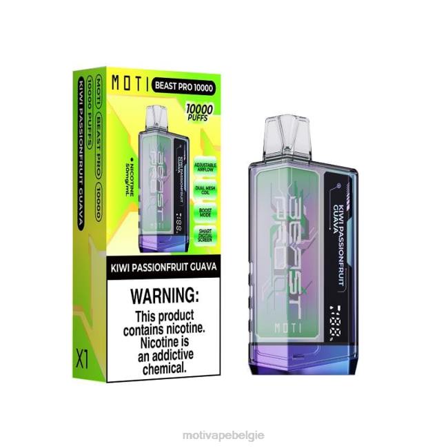 MOTI Beast Pro wegwerpdamp (5%, 10.000 trekjes) blauwe storm MOTI vape Brussel - DF4X38