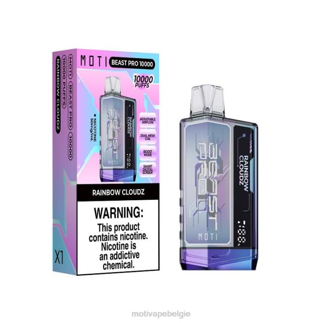 MOTI Beast Pro wegwerpdamp (5%, 10.000 trekjes) bosbessen perzik gummy MOTI vape amazon - DF4X39